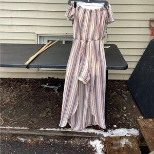 Blokecore gorpcore nostalgia earthy artisanal Flowy dress Women's xs Lily Rose